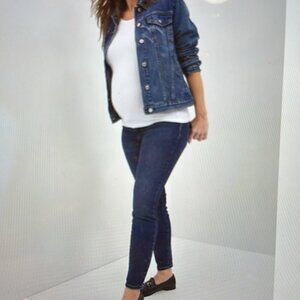 GAP Maternity Jeans BNWT Inset panel skinny jeans dark indigo size 18  or 34